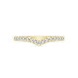 Lady's Yellow 14 Karat "V" Band Wedding/Anniversary Ring Size 6.5 15 0