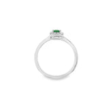 Tsavorite Garnet 14 Karat White Fashion Ring