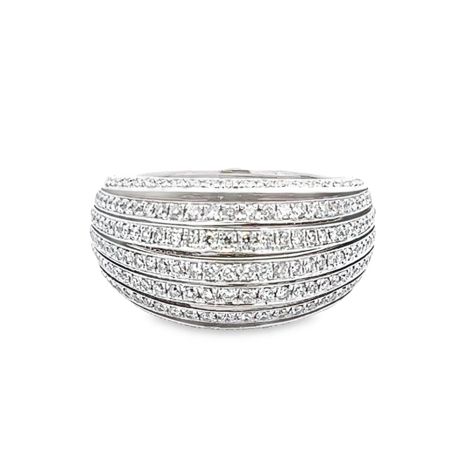 Estate Bucherer 1888 Domed Diamond Ring