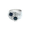 Estate Bypass Sapphire Ring