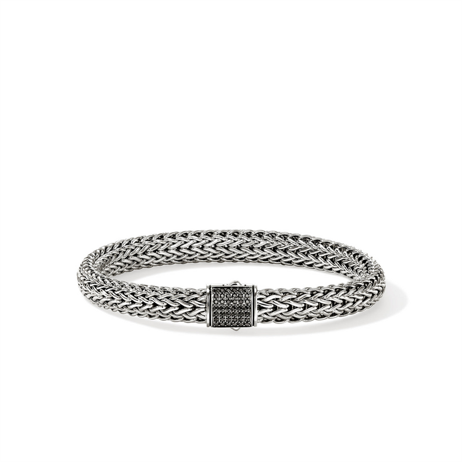 Sterling Silver Icon 7.5mm (Medium) Bracelet John Hardy = Round Treate