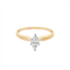 Estate Marquise Diamond Solitaire Engagement Ring