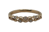 Lady's Yellow 14 Karat Alternating Wavy Wedding/Anniversary Ring Size