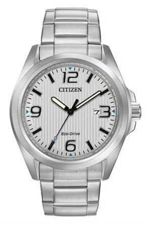 CITIZEN Stainless Steel Silver-Faced Men's Watch "Garrison"