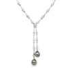 Tahitian Pearl Diamond Lariat Necklace