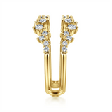 Yellow 14 Karat Contemporary Style Diamond Ring Enhancer Ring Wrap/Gua
