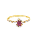 Ruby 14 Karat Yellow Fashion Ring