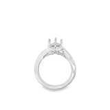 Nelson Lady's Hidden Diamond Gallery Bypass Engagement Ring Mounting