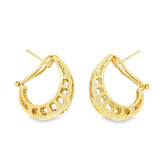 Geometric Filigree Pattern Earrings