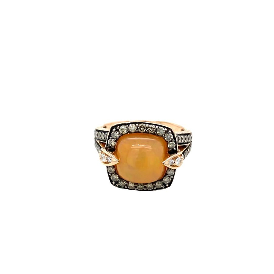 LeVian Opal, Brown and White Diamond Ring