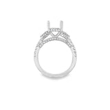 Platinum Hidden Halo Accented Platinum Mountings Size 7 66 = 0.68tw Ro