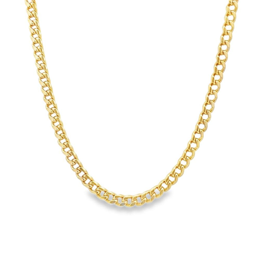 Yellow 14 Karat 2.85mm Miami Cuban Chain w/ Fancy Lobster Clasp Estate