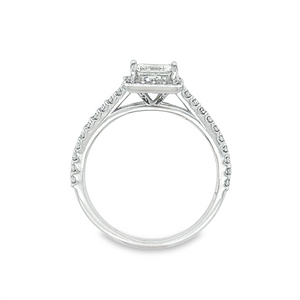 Estate Princess Cut Halo Bridal Set