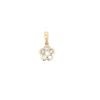 Two-Tone 14 Karat Flower Pendant Estate Jewelry With 6=0.42Tw Round Diamonds
Gram Weight: 1.7