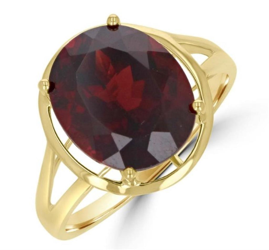 Garnet 14 Karat Yellow Fashion Ring