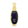 Yellow 14 Karat Oval Amethyst