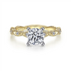 Gabriel & Co. Sadie - 14K Yellow Gold Round Diamond Engagement Ring Mounting