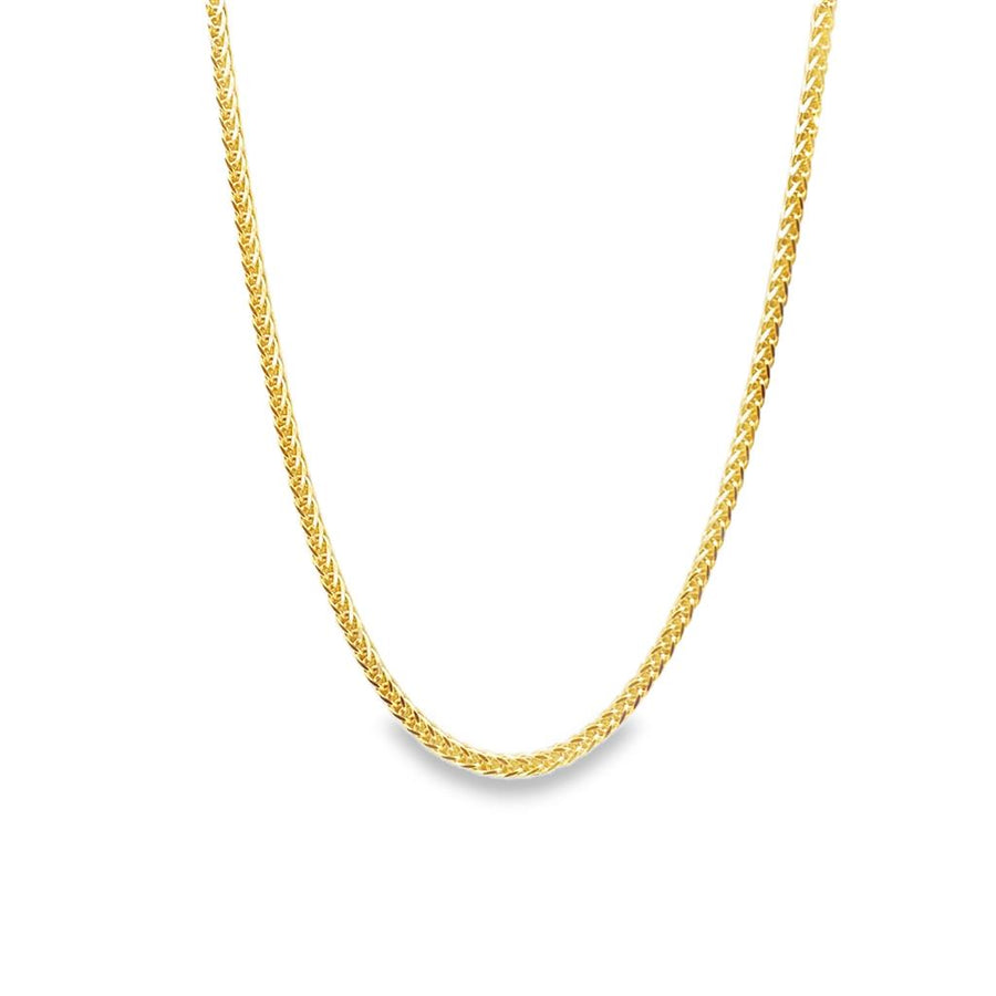 Two-Tone 14 Karat Diamond Cut 1.25mm Spiga Chain w/ Spring Clasp Estat