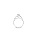 Estate Princess Cut Diamond Solitaire Engagement Ring