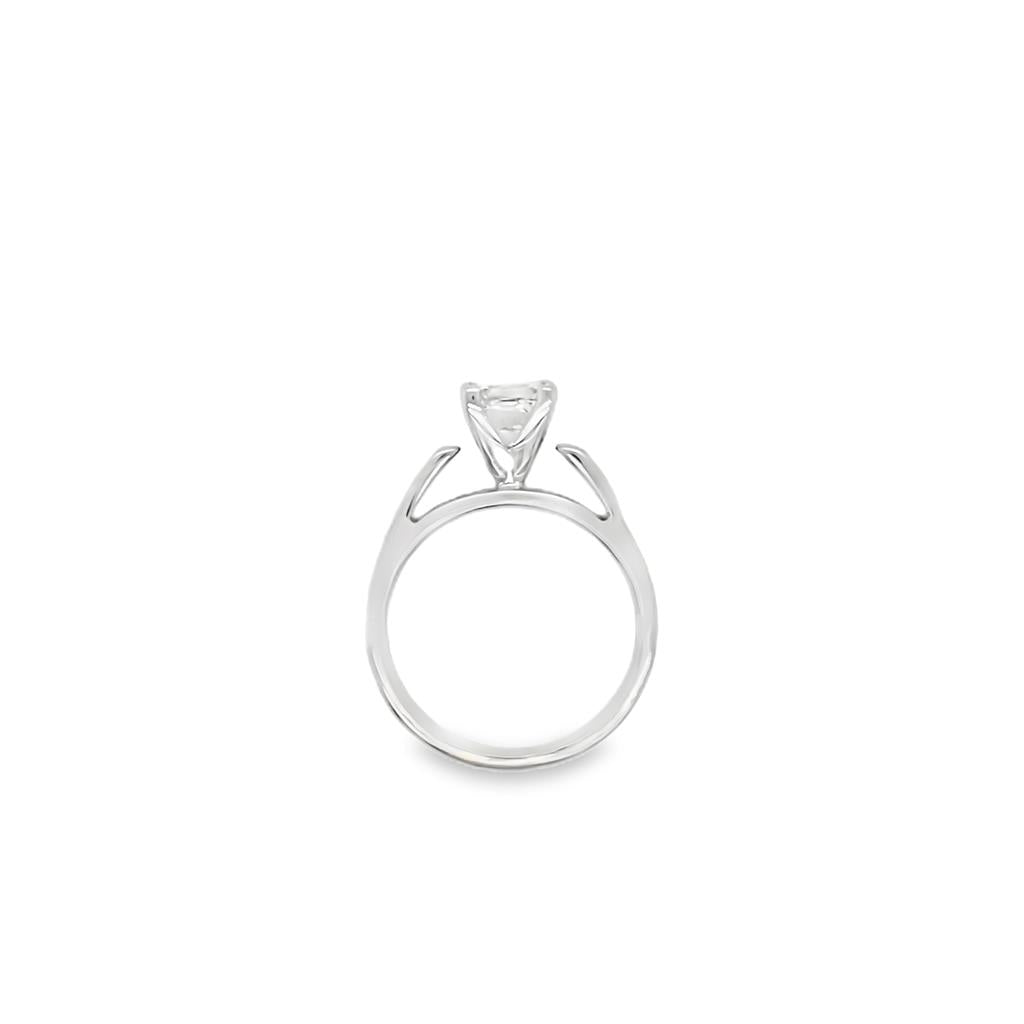 Estate Princess Cut Diamond Solitaire Engagement Ring
