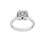 Princess Cut Diamond Halo Engagement Ring