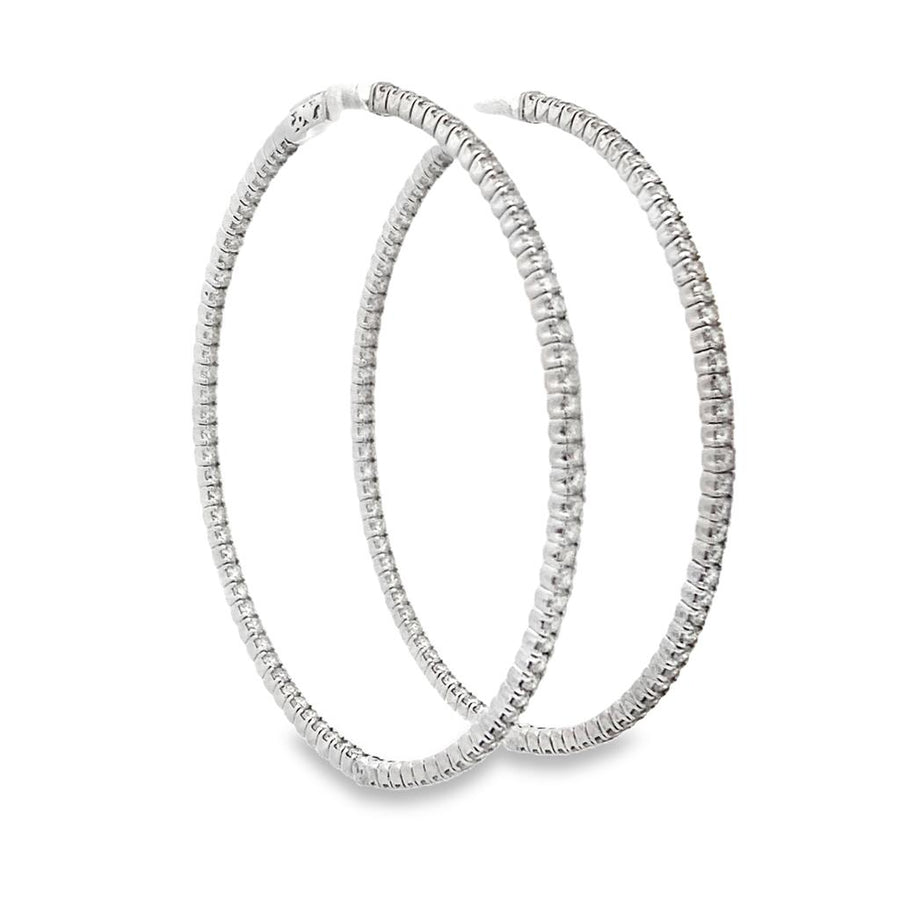 Diamond Hoop Earrings