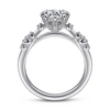 Gabriel & Co. Lelia - 14K White Gold Round Diamond Engagement Ring