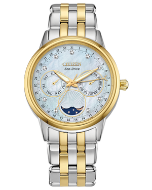 CITIZEN Eco-Drive Calendrier Ladies Watch Stainless Steel