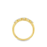 Lady's Yellow 18 Karat 5 Stone Wedding/Anniversary Ring Size 6.75 5 =