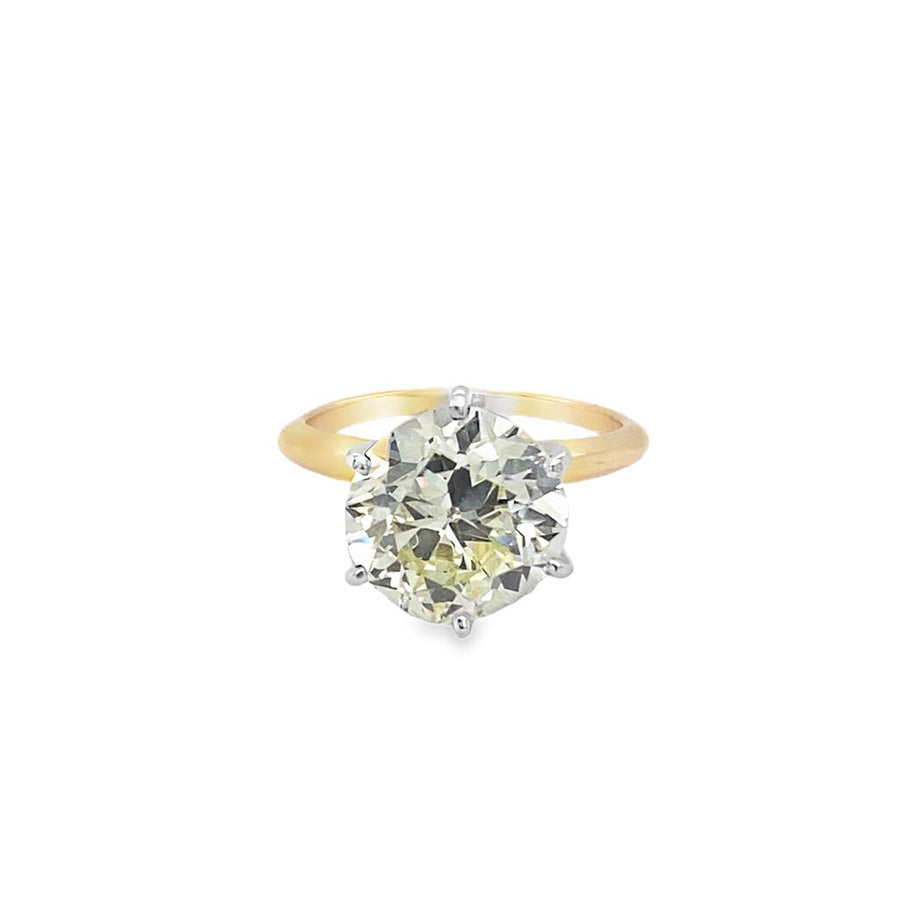 Vintage Mine Cut Diamond Solitaire