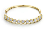 Lafonn Yellow Gold-Plated Sterling Silver Faux Bezel Bangle Attachment