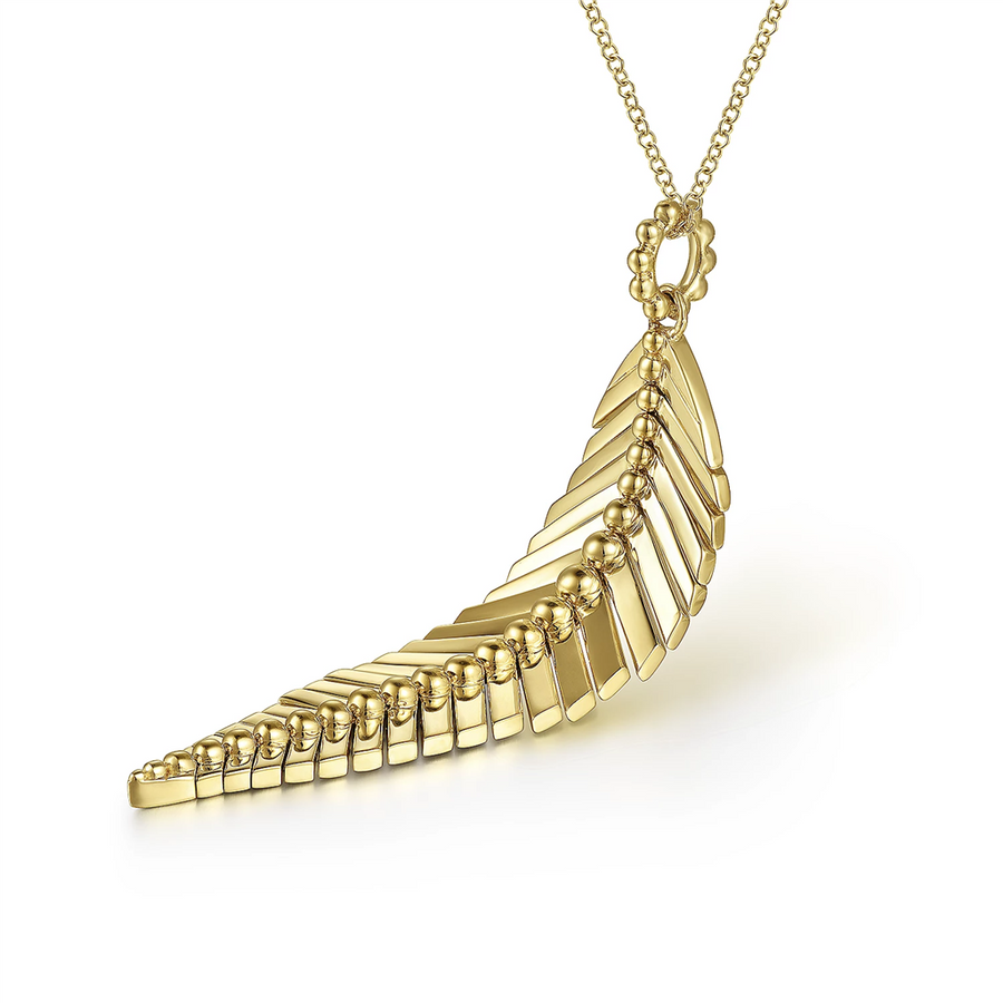 Gabriel & Co Bujukan Flexible Leaf Necklaces