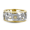 Lady's Two-Tone 18 Karat Trellis Ring