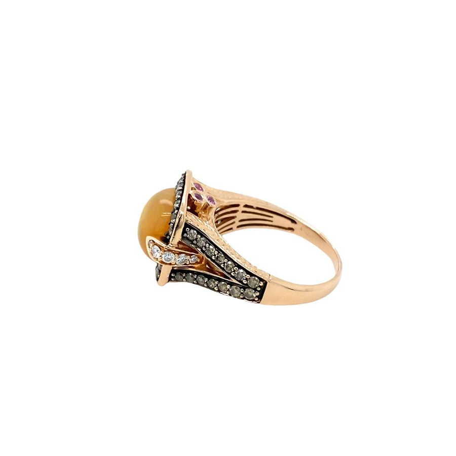 LeVian Opal, Brown and White Diamond Ring