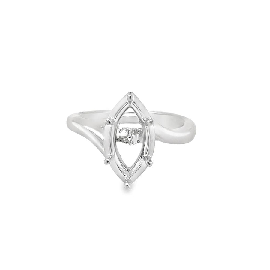 Nelson Lady's Hidden Diamond Gallery Bypass Engagement Ring Mounting