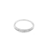 White 14 Karat Milgrain 2.1mm Engraved Wedding Band Estate Jewelry Size 6.75 15=0.22tw Round Diamonds Gram Weight: 1.85