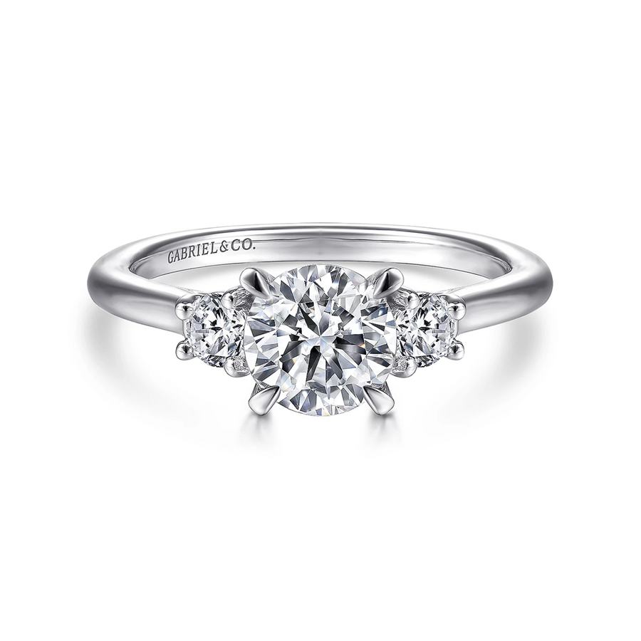Gabriel & Co. Sanaa - 3 Stone Diamond Engagement Ring Mounting