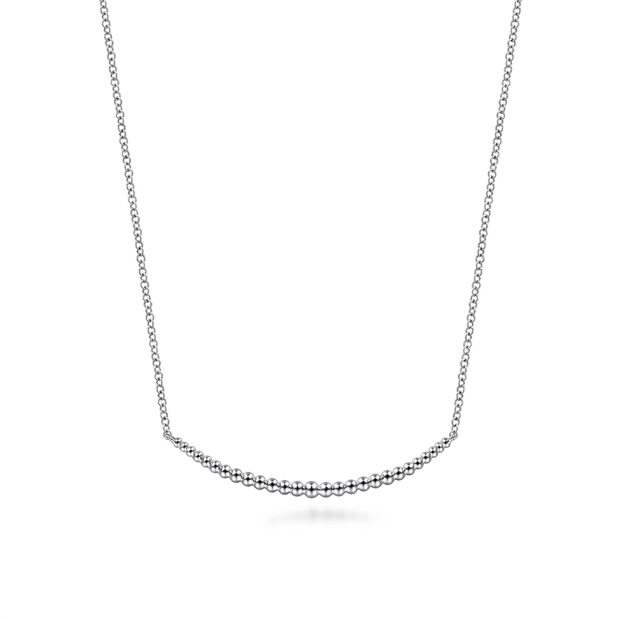 Gabriel & Co. Fashion 925 Sterling Silver Bujukan Bead Bar Necklace