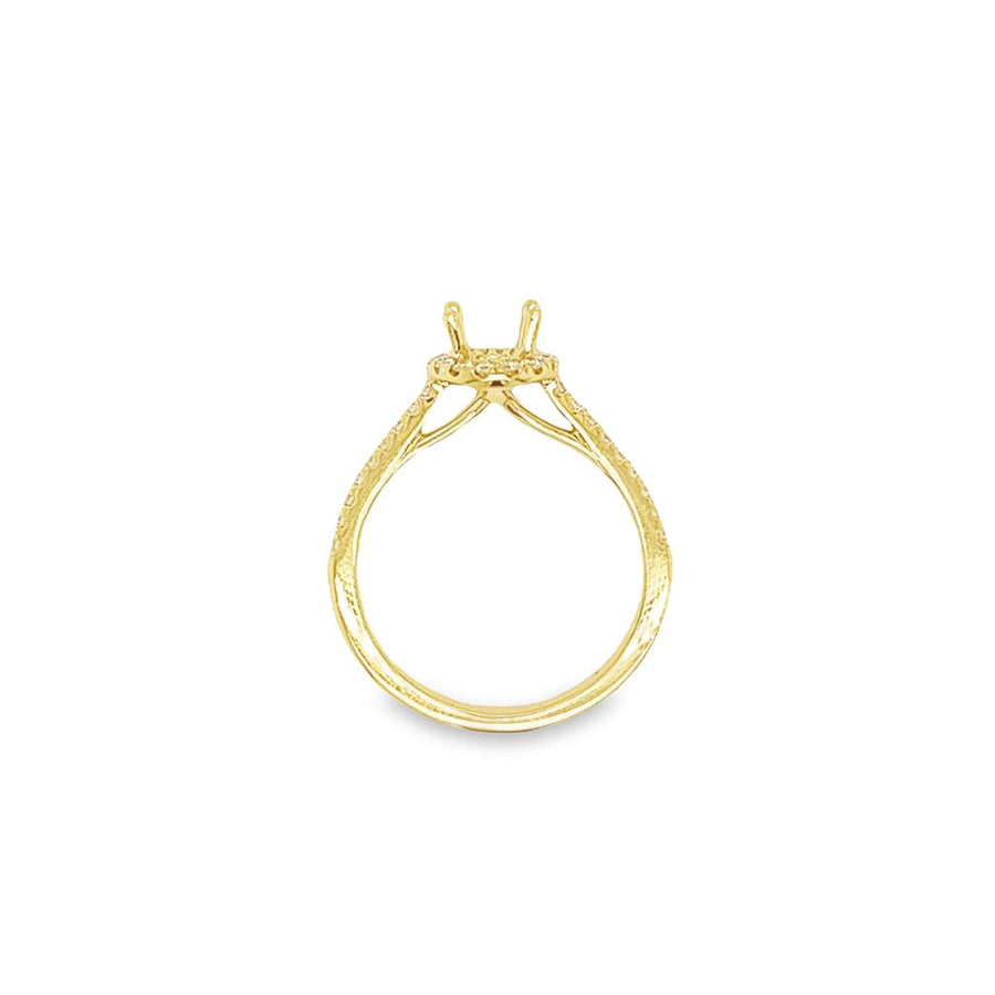Coast Diamond Oval Halo Ring Mounting