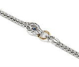 Two-Tone 14K/Sterling Silver Naga 3.5Mm Slim Chain Bracelet With Lobst