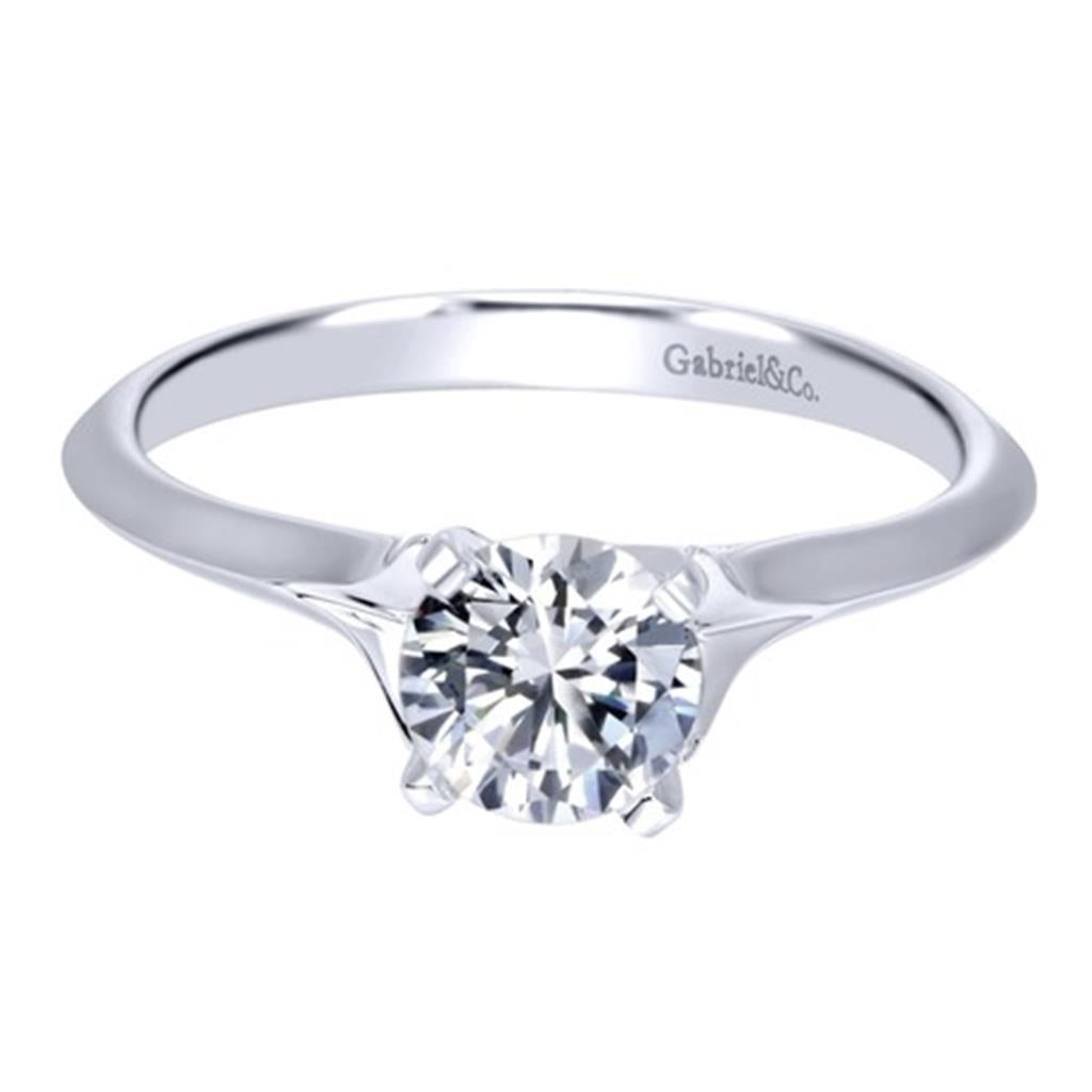 Gabriel & Co Knife-Edge Solitare Engagement Ring Mounting