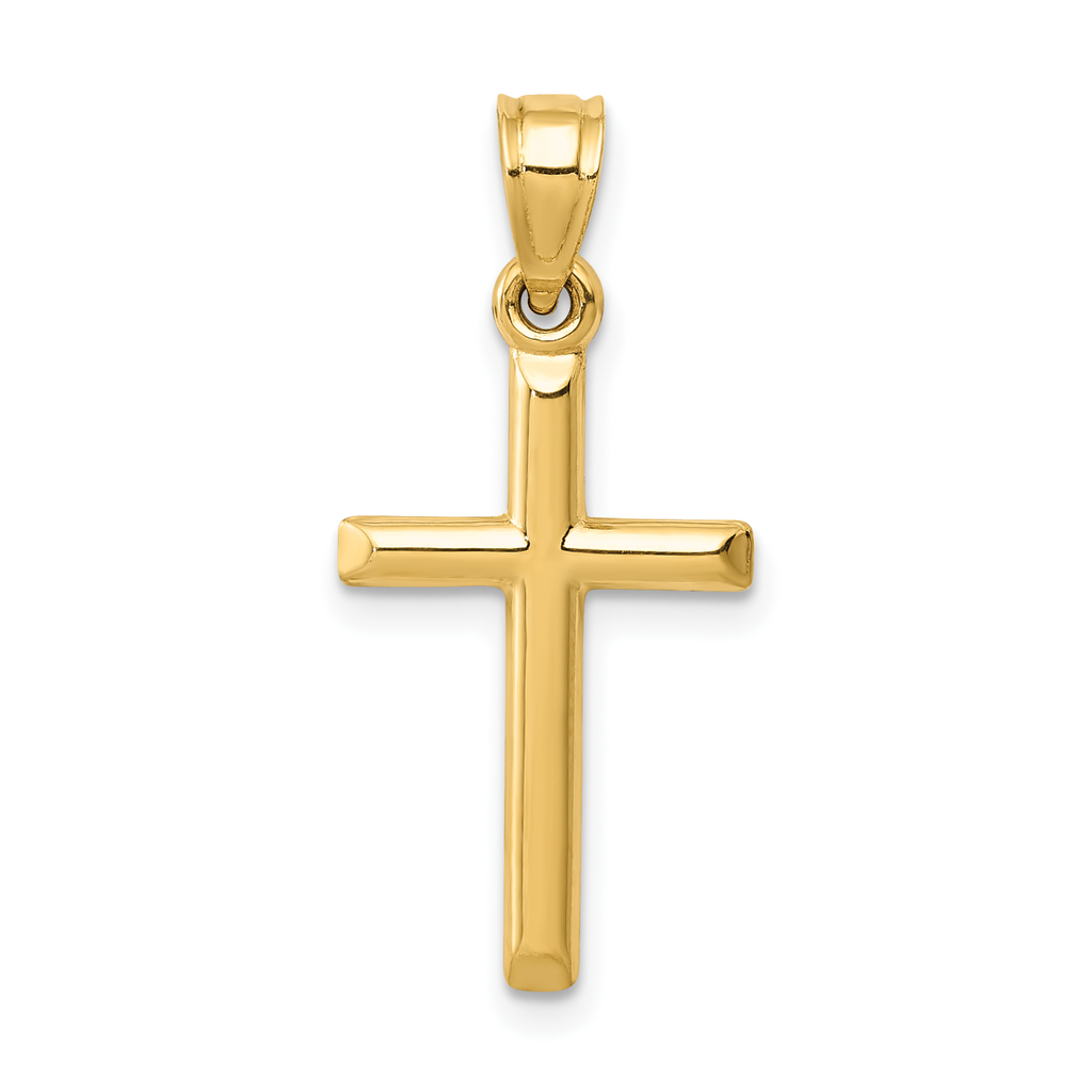 14 Karat Yellow Gold Cross Pendant