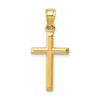 14 Karat Yellow Gold Cross Pendant