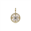 Gabriel & Co. Fashion 14K Yellow Gold Diamond   Blue Sapphire Compass Pendant