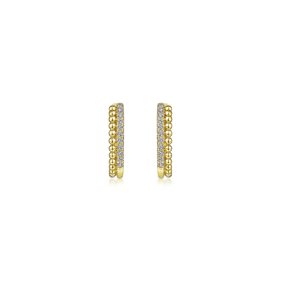 Gabriel & Co Diamond Bujukan Huggie Hoop Earrings