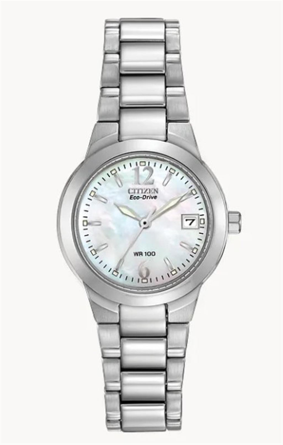 Stainlesssteel Ladies Mother of Pearl dial Silhouette with Bracelet