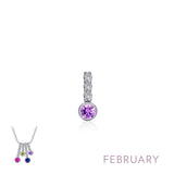 Lafonn February Birthstone Love Pendant