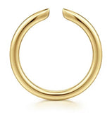 Lady's Yellow 14 Karat Thin Open Wedding Band Size 6.5 Mm 2 Designer: