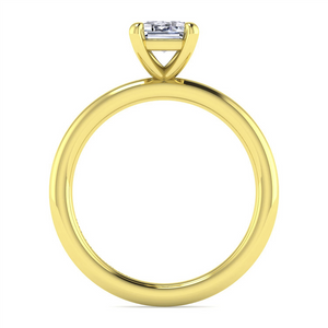 Gabriel & Co. Lark - 14K Yellow Gold Emerald Cut Solitaire Engagement Ring Mounting