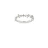 Lady's White 18 Karat Prong Set Wedding/Anniversary Ring Size 6.5 With